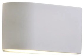 Applique da Parete LINEAR in Gesso Pitturabile G9