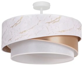 Duolla - Lampadario a plafone KOBO 1xE27/15W/230V diametro 45 cm bianco/oro