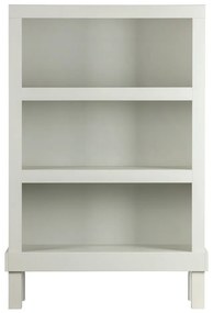 Libreria in legno di pino grigio chiaro 107x160 cm Bonk - Basiclabel