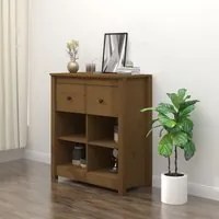 Credenza Miele 70x35x80 cm in Legno Massello di Pino 813767