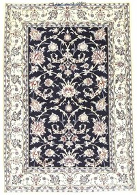 Nain Tappeto persiano 160x110 Blu (Iran) Annodato A Mano