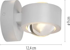 Schöner Wohnen 19331-16 - Applique LED CHIA 2xLED/2W/230V bianco