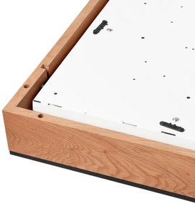 Plafoniera OAK SQUARE 4xE27/15W/230V 48x48 cm quercia/nero