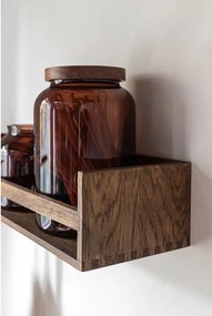 Attaccapanni da parete in rovere marrone con ripiano 60 cm Showcase - Mette Ditmer Denmark