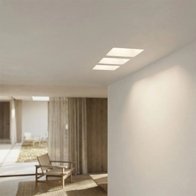 Portafaretto Rettangolare 310 x 120mm in Gesso Pitturabile 3xGU10