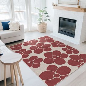 Passatoia rossa lavabile 80x200 cm Red Meadow – Mila Home