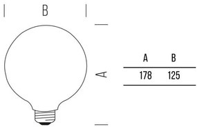 Globo 125 Stick  300lm 5,0W E27 VWW DIM