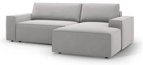 Divano letto angolare grigio chiaro (angolo destro) Jodie - Micadoni Home