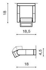 Azzardo AZ2132 - Applique a LED da esterno FRAME LED/8W/230V IP54