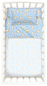 Lenzuola Orsacchiotti Baby Azzurro in Cotone Caleffi Kids