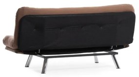 Divano letto 2 posti BINA, marrone chiaro