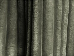 Divano verde allungabile/con contenitore con rivestimento in velluto a coste 266 cm Kini – Makamii