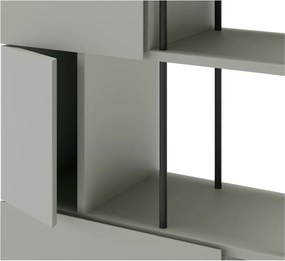 Libreria verde-grigio 84x175 cm Perla - Marckeric