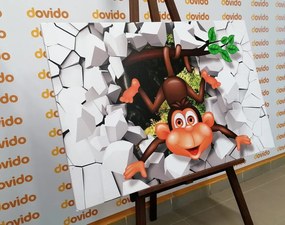 Stampa su tela – Scimmietta allegra