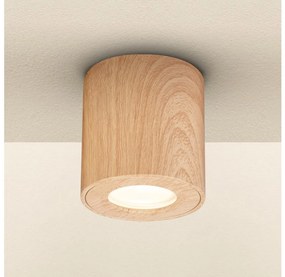 Brilagi -Luce Spot da bagno MIA 1xGU10/30W/230V 84x80 mm decorazioni in rovere IP44