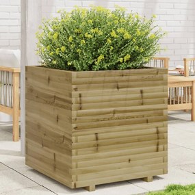 Fioriera Da Giardino 70x70x72,5 Cm İn Legno Di Pino Impregnato /