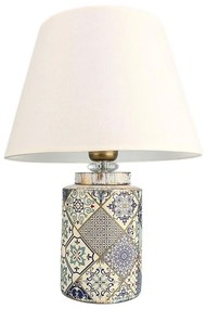 Lampada da tavolo RAMZES 1xE27/40W/230V bianco/grigio