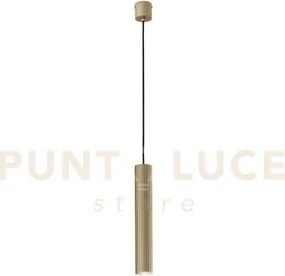 Lampadario a sospensione lord oro in acciaio e alluminio 1 luce att...