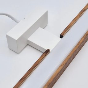 Brilagi-Illuminazione a LED per specchi da bagno WOODY MIRROR LED/12W/230V IP44 quercia/bianco