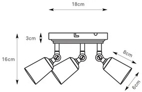 Markslöjd 108981 - Faretto TINY 3xGU10/7W/230V cromo lucido