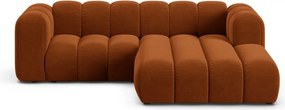 Divano angolare arancione ad angolo destro Lupine - Micadoni Home