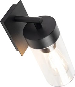 Lampada da parete esterna moderna nera - Rullo