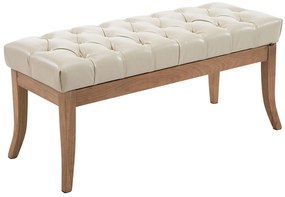 Panchina Ramses Kunstleder Antik-hell Con Rivestimento Effetto Chesterfield / Braun / 150 C