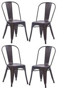 AGATHA - sedia industrial set da 4