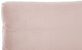Letto matrimoniale velluto rosa 180 x 200 cm MELLE Beliani