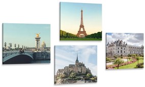 Set di quadri – Per gli amanti della Francia