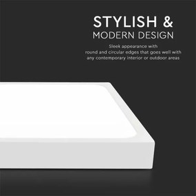 Plafoniera LED da bagno LED/18W/230V 3000K IP44 22,5x22,5 cm bianco