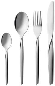 Posate argentate in acciaio inox 16 pz Twist – Gense