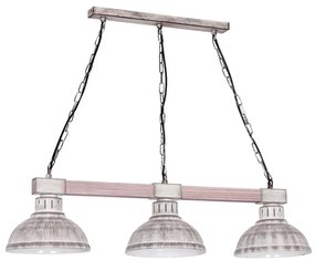 Lampadario a sospensione con catena HAKON 3xE27/60W/230V chiaro