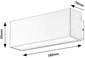Rabalux 77076 - Applique a LED da esterno MATARO LED/10W/230V IP54 bianco
