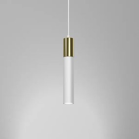 Lampadario a sospensione con filo CASSA 1xGU10/8W/230V bianco/oro