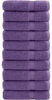 Asciugamani da Doccia 10 pz Viola 70x140cm 600 g/m 100% Cotone 137358