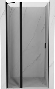 Mexen Mist porta doccia battente 120 cm, trasparente, nero - 8A4-120-000-70-00