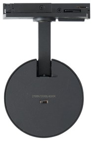 Faretto moderno nero per sistema a binario monofase - Iconic Mark