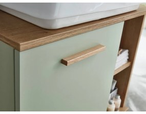 Mobile verde sotto il lavabo in rovere 60x65 cm Set 963 - Pelipal