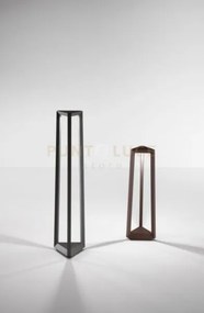 Paletto lucifer piccolo da esterno led 4000k 780lm 12w ip65 corten ...
