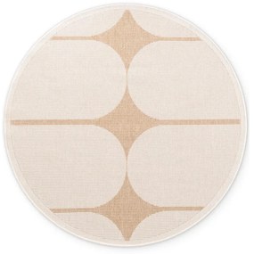 Tappeto da interno/esterno rotondo beige/avorio ø 160 cm Duet Bowen – NORTHRUGS