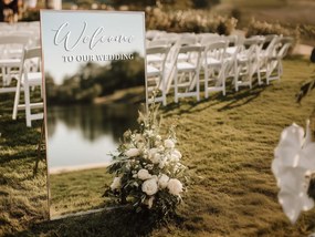 Adesivo per specchio S13 – Welcome to our wedding