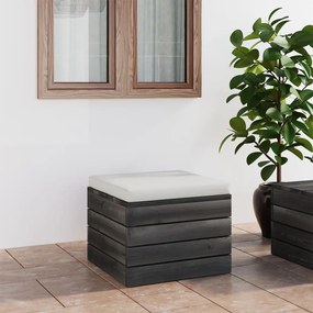 Pouf Da Giardino Su Pallet Con Cuscino İn Legno Di Pino /
