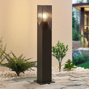 Lampione da giardino Fiola Lucande, dimmerabile, Nero, Alluminio, Moderno, Lampada da esterni