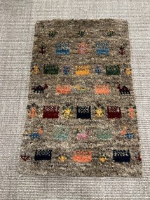 Gabbeh Tappeto 40x60 (Iran) Annodato A Mano