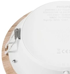 Lampada LED da incasso WOODY SPOT LED/16,5W/230V 4000K quercia ø 18,5 cm