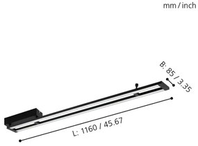 Eglo 98491 - Plafoniera LED dimmerabile AMONTILLADO LED/27W/230V