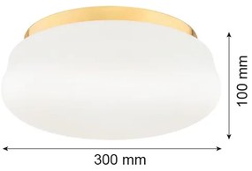 Argon 6142 - Plafoniera OMBRA 3xE27/15W/230V oro/bianco