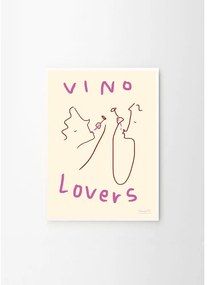 Poster 50x70 cm Vino Lovers – Ruby Hughes – The Poster Club