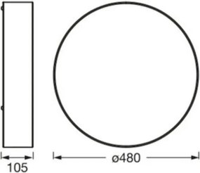 Osram - Plafoniera ORBIS PARIS 3xE27/15W/230V Ø 48 cm marrone